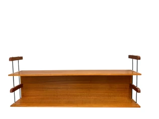 Mid-Century Modern Wall Mounted Shelf by Walter Wirtz for Wilhelm Renz, 1960s